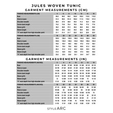 Sewing Pattern Jules Woven Tunic UK Size 18 - 30