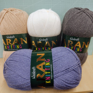 Woolcraft ARAN Knitting / Crochet Acrylic Yarn 1 x 400g ball