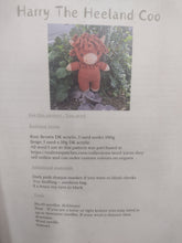 Knitting & Crochet Pattern Book Harry The Heeland Coo