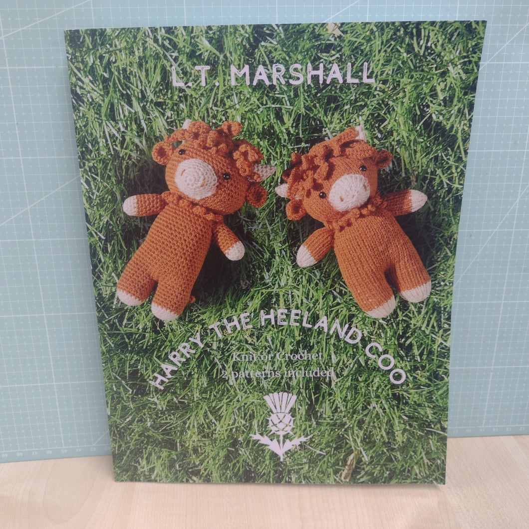 Knitting & Crochet Pattern Book Harry The Heeland Coo