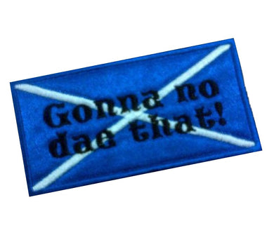 Motif Patch Scottish Saltire Flag *Pick you own text*
