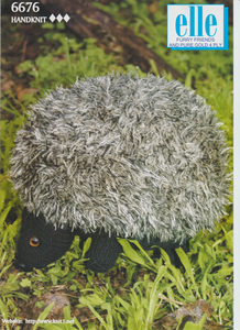 Knitting Pattern Leaflet Elle 6676 Furry Friends Hedgehog