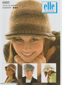 Knitting Pattern Leaflet Elle 6805 Felted Hats