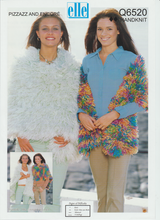 Knitting Pattern Leaflet Elle Q6520 Ladies Wrap