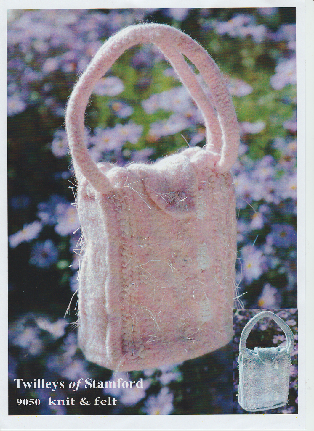 Knitting Pattern Leaflet Twilleys of Stamford 9050 Knit & Felt Bag