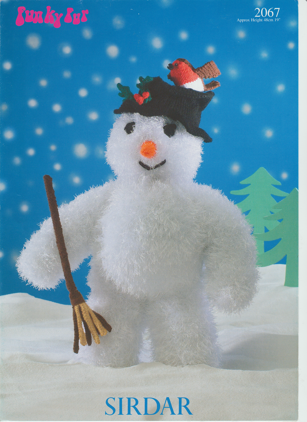 Knitting Pattern Leaflet Sirdar Snowman Toy
