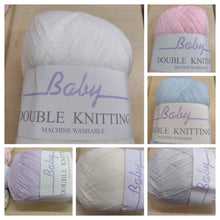 Beautiful Baby soft Double Knit yarn in a range of pastel colours.