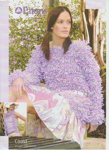Crochet Pattern Leaflet Patons 3183 Coast Ladies Tunic & Scarf