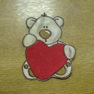 Motif Patch HB03 Cute Love Heart Bear