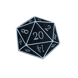 Motif Patch RPG 20 Side Dice Icosahedron