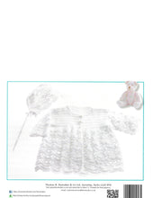 Crochet Pattern Leaflet Peter Pan p1257 3ply Lacy Matinee Jacket & Bonnet