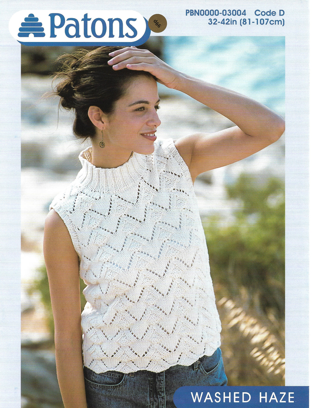Knitting Pattern Leaflet Patons 3004 Ladies Lacy Top