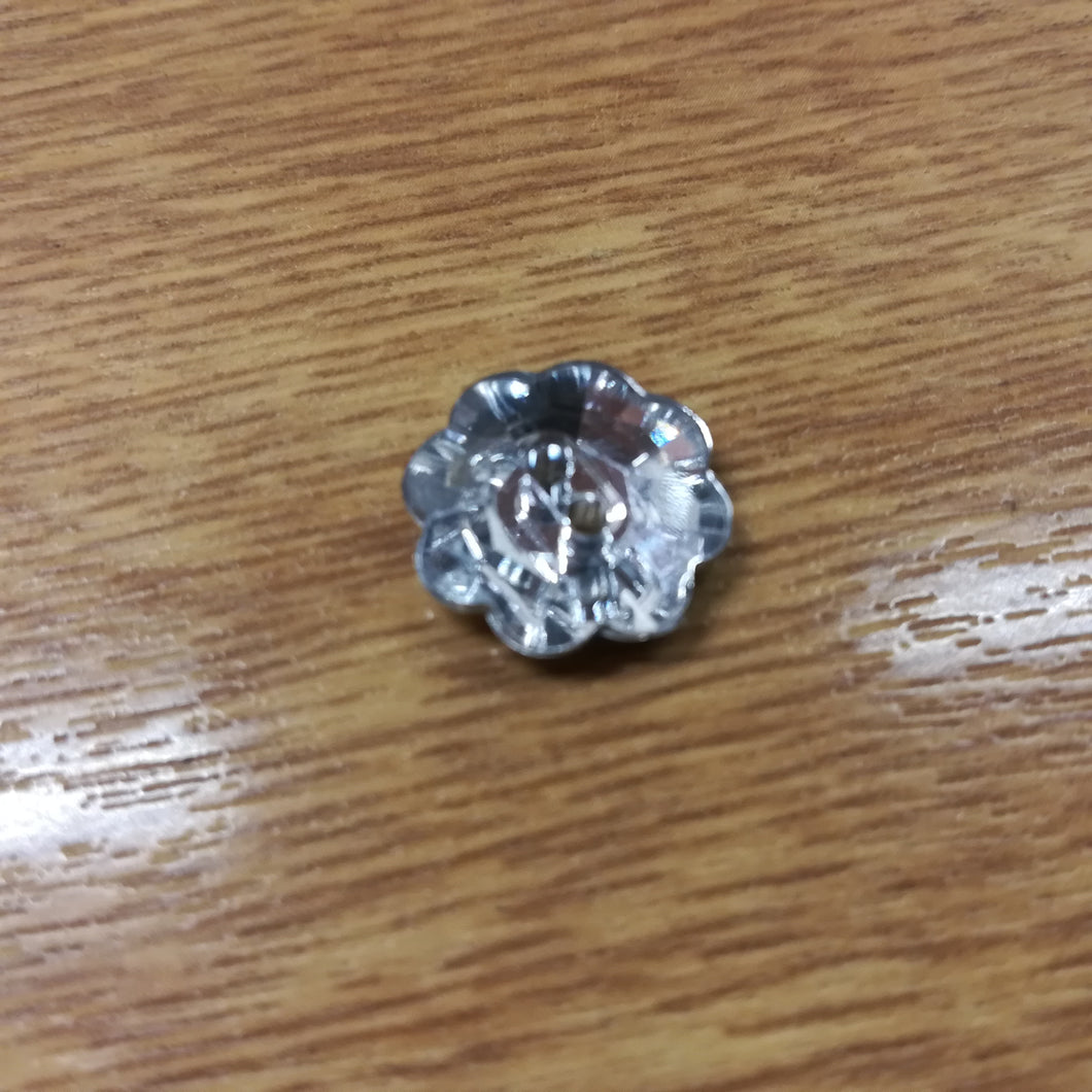 Buttons Sparkle Bling Flower 15mm