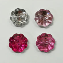 Buttons Sparkle Bling Flower 15mm