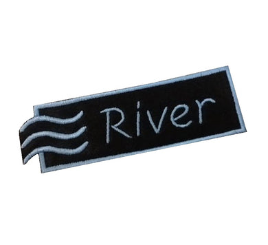 Motif Patch Personalised Name Water Element Border