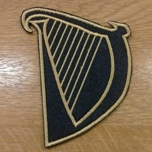 Motif Patch Musical Irish Harp Outline