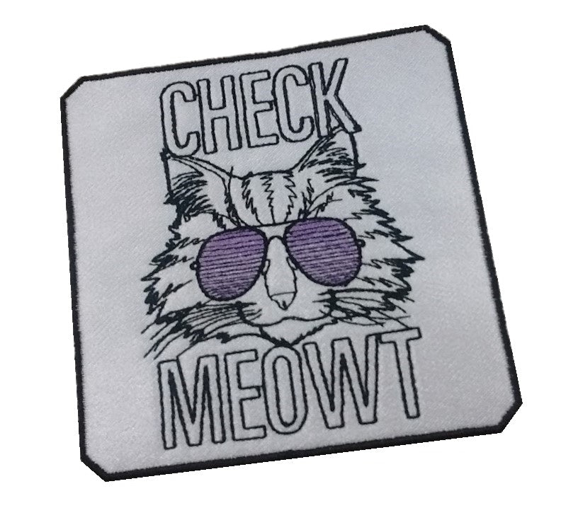 Motif Patch Check Meowt Tile