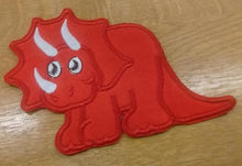 Motif Patch D02 Cartoon Triceratops Dinosaur