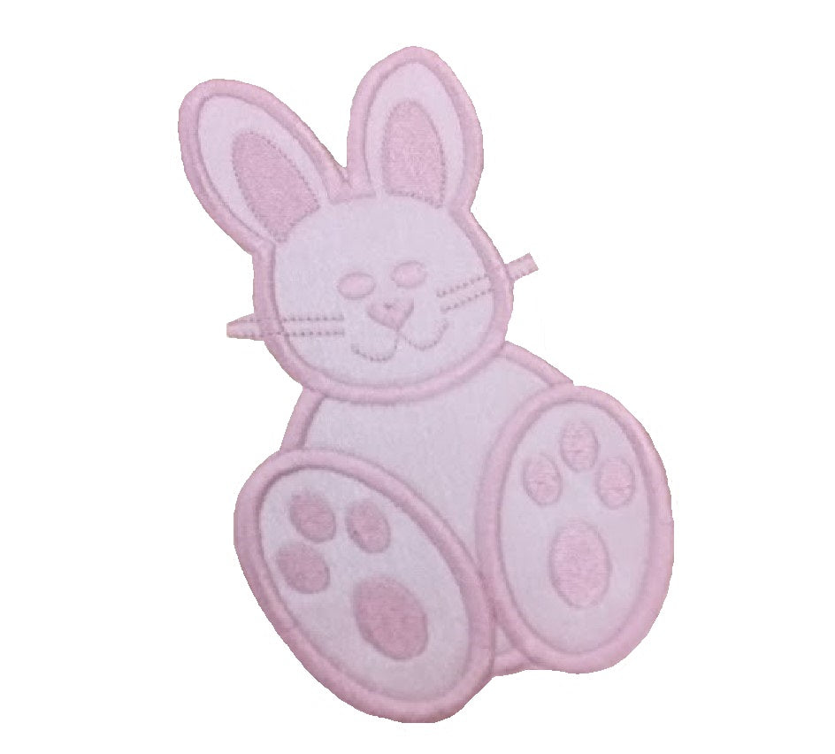 Motif Patch Cute 2 Tone Easter Bunny Rabbit