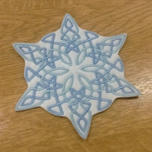 Motif Patch Celtic Style Snowflake