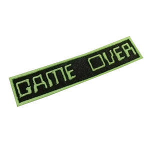 Motif Patch Gamer Game Over Tag