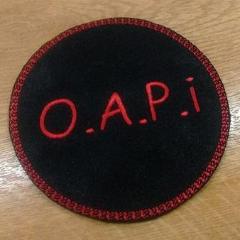 Motif Patch Personalised Name Text Round *Choose size & Border Style*