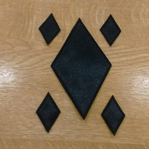 Motif Patch Playing Card Diamond Logo Set