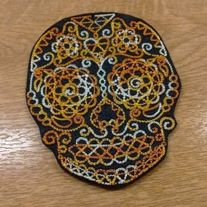 Motif Patch Day of the Dead Sugar Skull Style B