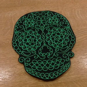 Motif Patch Day of the Dead Sugar Skull Style B