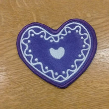 Motif Patch Christmas Cookie Heart