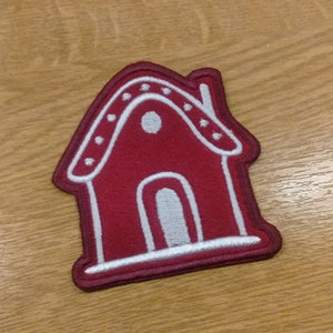 Motif Patch Christmas Cookie House