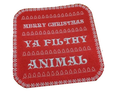 Motif Patch Merry Christmas Ya Filthy Animal