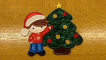 Motif Patch Large Fancy Christmas Tree Boy