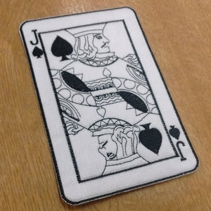 Motif Patch 2 Tone Playing Card Royals