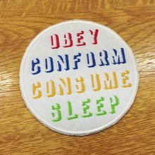 Motif Patch Obey Conform Consume Sleep