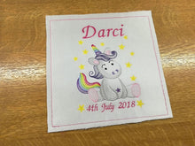 Quilting Block - Personalised Unicorn