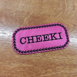 Motif Patch Personalised Name Rectangle *Choose size & Border Style* rounded corners