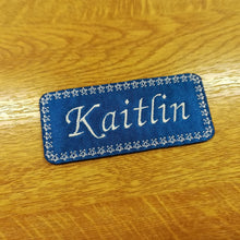Motif Patch Personalised Name Rectangle *Choose size & Border Style* rounded corners
