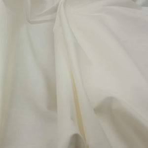 Fabric Curtain Lining Poly Cotton Sateen 135cm wide Ivory