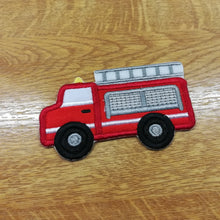 Motif Patch Fire Engine Truck Side View