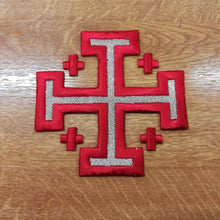 Motif Patch Religious Jerusalem Cross Set