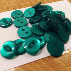Buttons Plastic Round Fish Eye 11mm