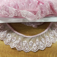 Lace Frilled Embroidered Nylon 55mm wide
