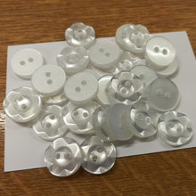 Buttons Plastic Round Fluted Edge 14mm (1.4cm)