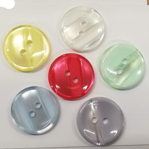 Buttons Plastic Round Striped Mix 18mm (1.8cm)