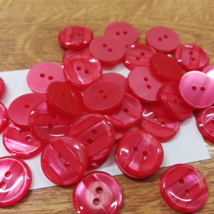 Buttons Plastic Round Striped Mix 18mm (1.8cm)