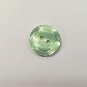 Buttons Plastic Round Glossy 2 hole 18mm (1.8cm) Mint