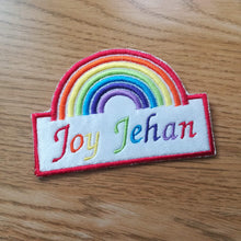 Motif Patch Personalised Name Multi Rainbow