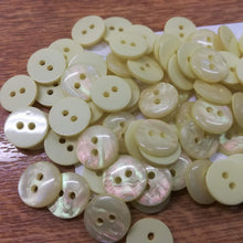 Buttons Plastic Round MOP Effect 13mm (1.3cm)