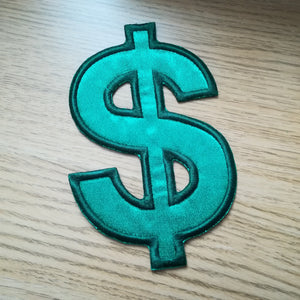 Motif Patch American $ Dollar Sign Logo